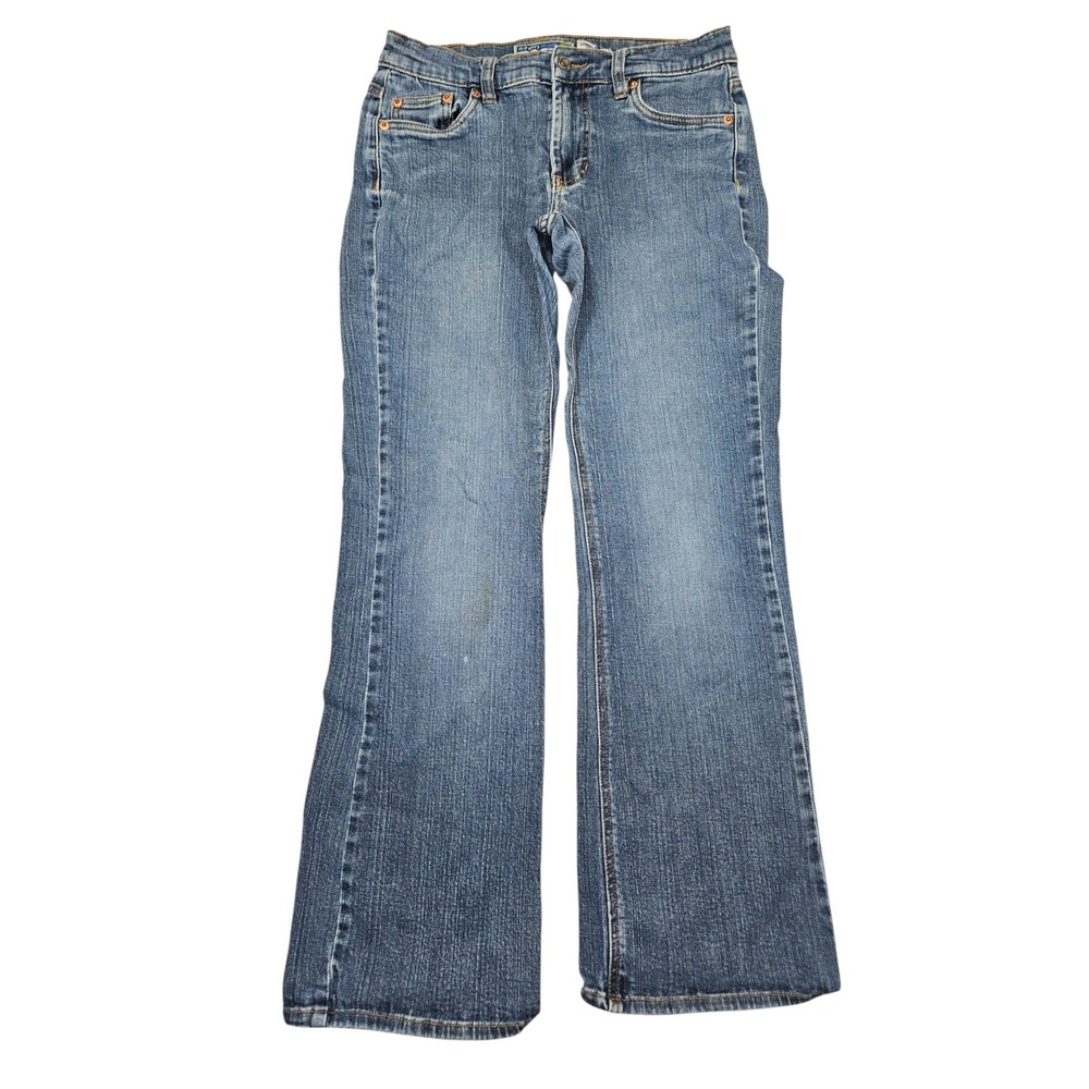 Old Navy VTG Y2K Low Waist Boot-Cut Jeans Blue Denim Sz 2 Short